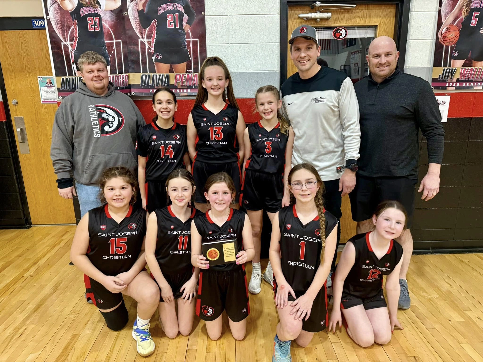 Elementary girls basketball team